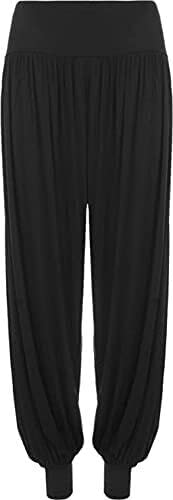 Prime fashionsLadies Harem Trousers - Women's Full-Length Stretch Casual Pants