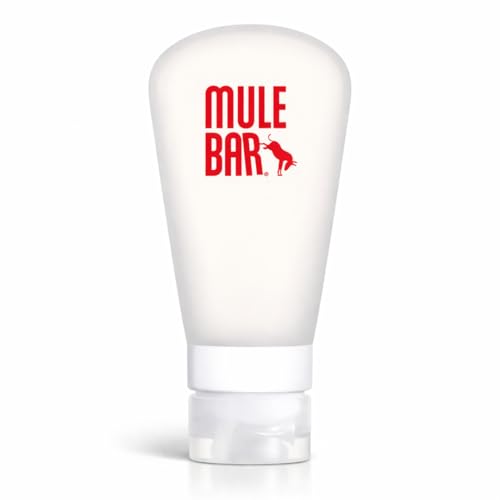 MULEBAR - Flasque Souple Réutilisable - Gourde Silicone pour Gel Énergétique - Trail Running, Marathon & Cyclisme - Étanche, Légère - Sans BPA- 60ml