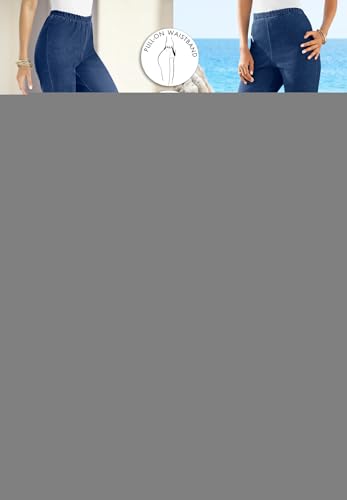 Roaman's Women's Plus Size Tall Plus Size Comfort Stretch Capri Jean2