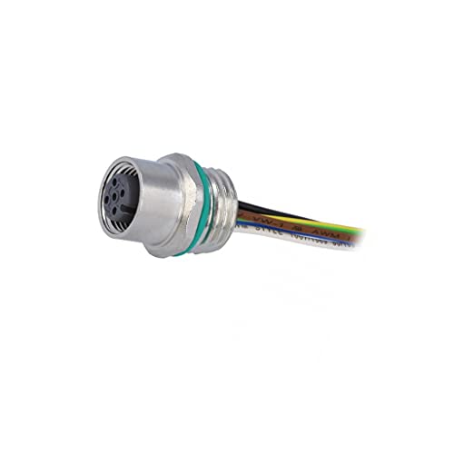 Socle M12 code A 5 PIN HARTING femelle pour connecteur câble DeviceNet industriel