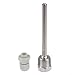 Stainless Steel Thermowell for 6mm Probe, 50-200mm Industrial Sensor Fitting with /2 for NPT Thread, Heat Resistant Sensor Well（50mm）