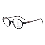 HZEPDVT 1 par de gafas de lectura de concha de tortuga negra, antiluz azul, multifocal progresiva, antidolor de cabeza, fatiga ocular, deslumbramiento + 1,5(1.0x)