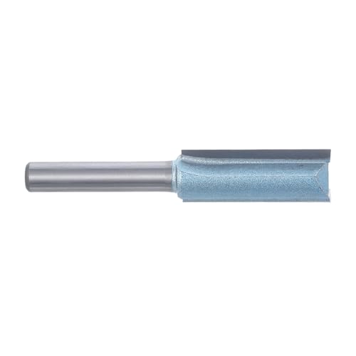 Alipis Straight Double Flute Router Bit for Plywood Shank Cutting for Grooves and Hollow Cuts Versatile Woodworking Tool