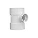 Reducing Sanitary Tee,3 x 3 x 1 1/2 in