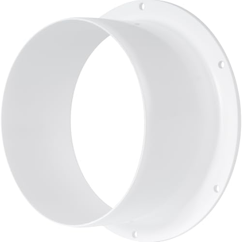 Vent Systems 125 mm Lüftungsflansch Kunststoff Rund Gerade – Robuste Kanalverbinder Platte Für Heizung Klima Luftführung – Für HVAC Systeme, Wand, Decke, Rohr, Dunstabzug, Wohnraum, Innen & Außen