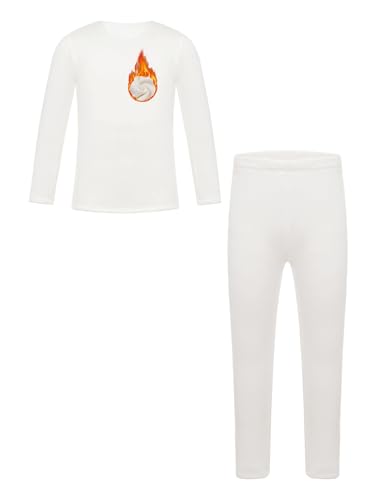 easyforever Kids Girls Long Johns Set Thermal Underwear，long Sleeve Fleece Dance Tops With Leggings Set，moisture-wicking Soft
