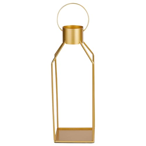 Alipis Golden Wire Candle Holder, Metal Pillar Candle Holders Rustic Candle Stand Decorative Tea Light Candleholders for Home Table Centerpiece Decorations