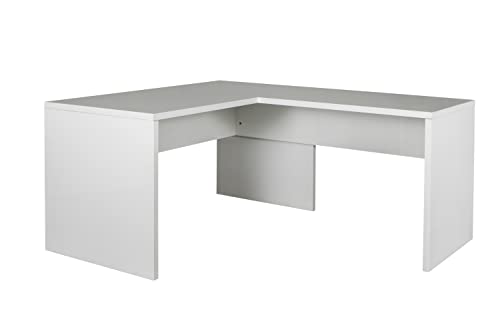 Composad | Bureau d'angle de la Ligne Dessin, (LxHxP) 180 x 72 x 169 cm, Couleur laqué Blanc, Bureau, fabriqué en Italie
