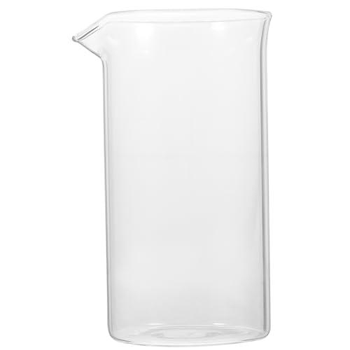 LIFKOME 350ML Glass Replacement Beaker Carafe for French Coffee and Tea Makers Enhanced Coffee and Tea Brewing Experience