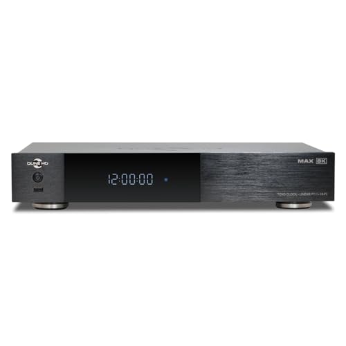 Dune HD Max 8K, Full-Sized Media Player, Android Box, Dolb Visio, Atmo, HDD Rack, Linear PSU, TCXO, Hi-Fi I2S-E Output, Hi-Fi S/PDIF Output, 8Gb/64Gb