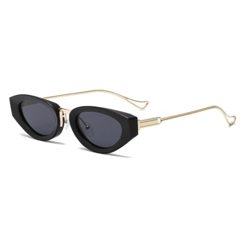 Lunettes de chat à petite monture fine en métal résistant et élégant