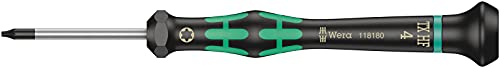 Image of Wera 05118180001 Kraftform Micro 2067 Torx HF Electronics Precision Screwdriver, TX4 Head, 40mm Blade Length