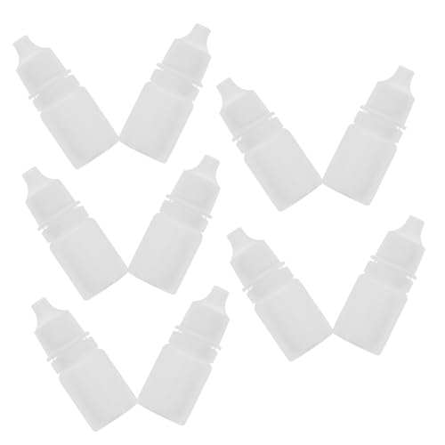 CIYODO Squeezable Plastic Dropper Bottles 10 Pcs Eye Liquid Containers Empty Mini Dropper Bottles Refillable for Travel Essential Oils