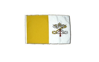 Flaggenfritze Stockflagge Vatikan – 30 X 45 Cm Mit Holzstab