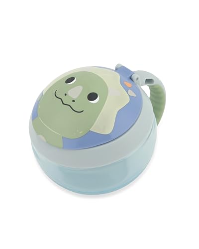 Image of Skip Hop Baby Snack Container Mealtime Snack Cup, Holds 7.5oz. Besties Squad, Dino