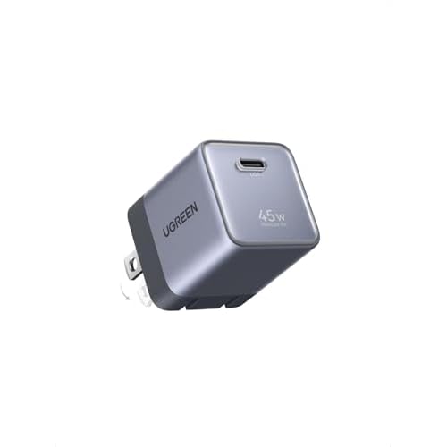 UGREEN Nexode Air 45W USB C Charger Block, Foldable Plug Ultra Mini GaN Charger Fast Charging, Travel Essentials Wall Charger for iPhone 17 16, Galaxy S26/S25, iPad, Pixel, MacBook Air/Neo, 