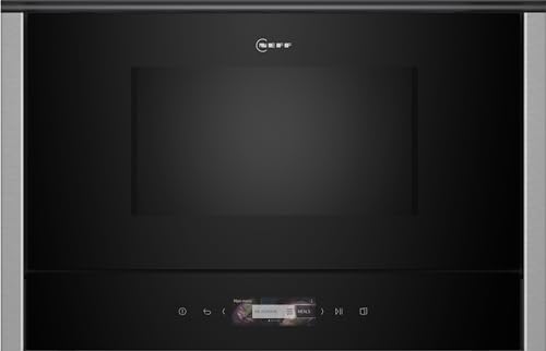 Neff Nr4Wr21N1 - Microonde Da Incasso N70, Forno A Microonde Integrato Senza Barbecue, 40 X 60 Cm, Display Tft Full Touch, Programmi Automatici, Easy