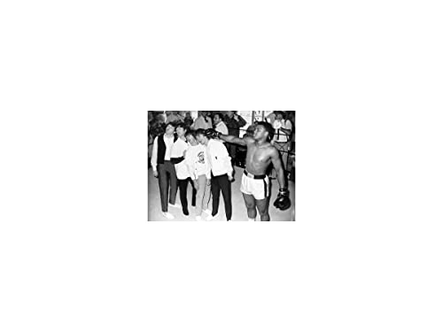 Muhammad Ali The Beatles Impression de célébrités Noir/blanc 20,3 x 25,4 cm - Les Beatles, Paul McCartney, John Lennon, RIngo Starr, George Harrison Muhammad Ali The Beatles Impression de célébrités Noir/blanc 20,3 x 25,4 cm