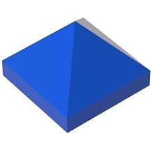 Gobricks GDS-837 Slope 45 1x1x2/3 Quadruple Convex 50PCS Compatible with Lego 22388 35344 35343 DIY Parts and MOC Components for Major Brick Brands ColorBlue 23