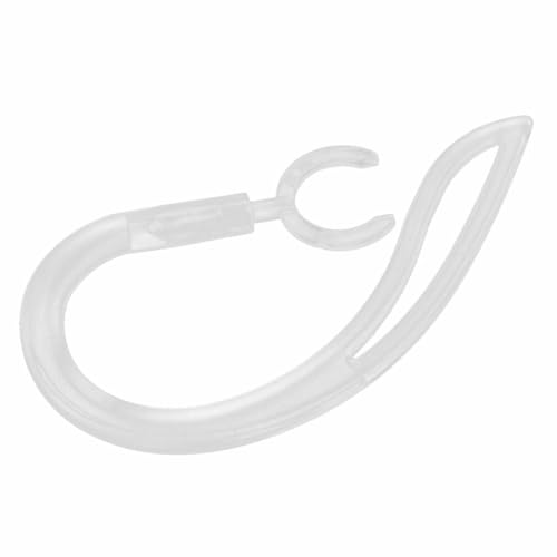 BWOFJGWH Silicone Boucle Oreille Crochet Oreillette Attache Remplaçable Embout Souple Transparent Queue D'Écureuil Convient à Écouteurs Universels Usage,...
