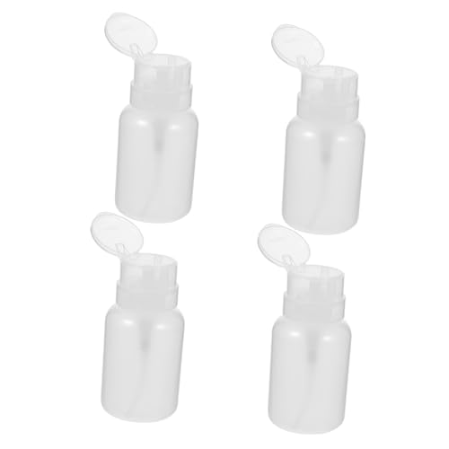 OATIPHO 4 Piezas Exprimir Botella Bomba Botella Dispensadora Botellas De Líquido Recargables Press De Botella De Dispensador Botellas Desmaquillantes Recargar Botellas El Plastico