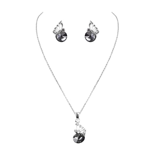 Ainiyo Collar de regalo de moda con pendientes de tres piezas para novia, Aleación, Sin piedras preciosas Cover