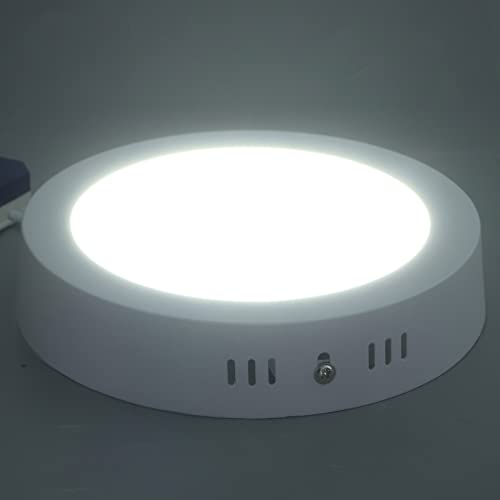 Jeffergarden LED シーリングライト 高輝度 12W ソフトホワイトラ キッチン バスルーム オフィス用 埋め込みシーリング アルミニウム ABS 6.5インチ 6500K 表面実装照明器具