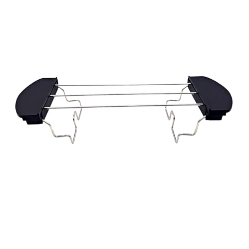 JZK Grille-pain 2 fentes chauffante grille chauffe-croissants grille chauffe-petits pains pliable support à chignon pour toast grille à toast accessoire pour pain grillé toaster