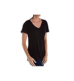 LAmade Women's Roll Sleeve Staple V-Neck