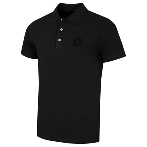 Lyle & Scott Mens Supima Cotton Polo Shirt - Jet Black - XXL