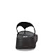 FitFlop F-Mode Leather Flatform Toe Post Sandals All Black 5 M (B)