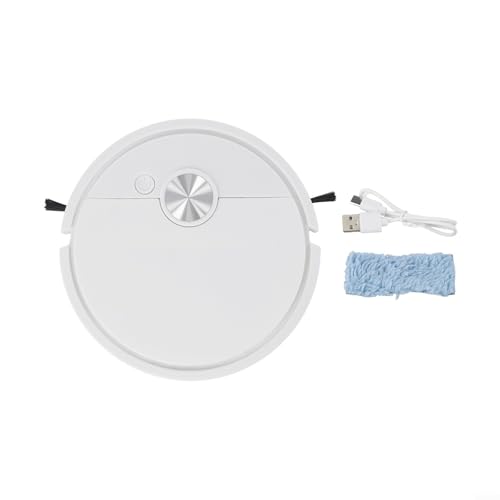 Robot aspirapolvere intelligente 3 in 1 per rimuovere efficacemente polvere, sporco e peli di animali domestici dai pavimenti (bianco)