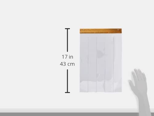 Ferplast Türvorhang für die Hundehütten Modell Domus Medium und Canada 2, Tür für Outdoor-Hundehütten, transparente PVC-Lamellen, wasserdicht, Schutz vor Wind und Kälte, 27,5 x h, 42 cm