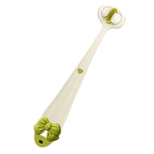 幼児用 3 面歯ブラシ、子供用 3 面歯ブラシ | ボウタイデザインの柔らかい毛の旅行用歯ブラシ | 弾性ブラシヘッド高効率の握りやすいハンドル歯ブラシ 360 度口腔歯のクリーニング用