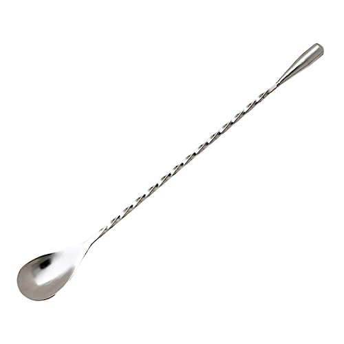 HOLIDYOYO 3pcs Long Handle Mixing Spoons Stirring Spoon Coffee Mixing Spoon Bar Spoon Bar Mixing Spoon Drink Stir Tumbler with Lid and Straw Honey Spoons Dessert Spoons Bar Stirring Silver