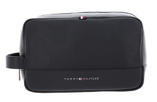 Tommy Hilfiger Herren Kulturbeutel TH Essential Pu Washbag Kunstleder,...