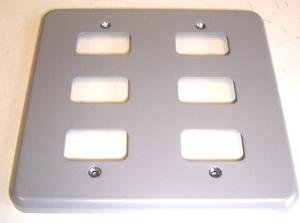 Placa META Grid+ – 6 bandas, componentes de interruptor de hardware de montaje, paquete de 1 pieza – K3496ALM