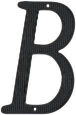 901047 Black Metal House Letter 'B', 4"