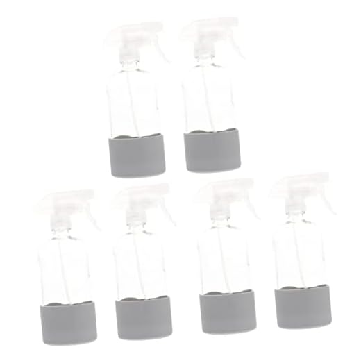 FRCOLOR 6 Conjuntos Frasco De Spray De Vidro Frasco De Spray Vazio Garrafa De Spray Senhor De Maquiagem Spray Fixador Cosméticos Viagem Cara Plástico Garrafa De