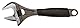 Bahco Schraubenschlüssel Rollgabelschlüssel, Kunststoff Griff, Backenweite 46.5mm, / Länge 270 mm