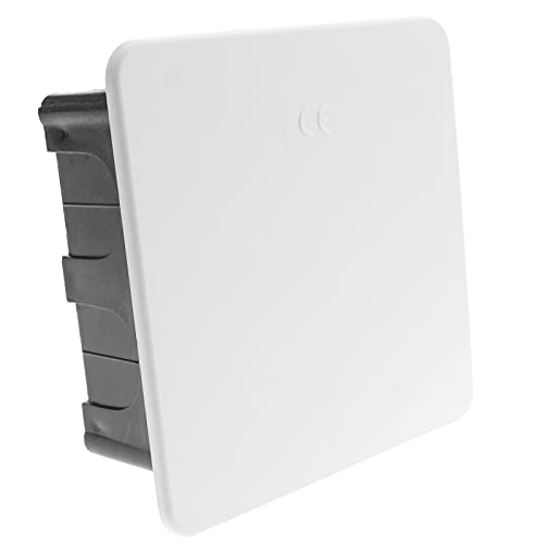 BeMatik - Caja empotrada de Registro Cuadrada 100x100x48mm para Paredes Huecas