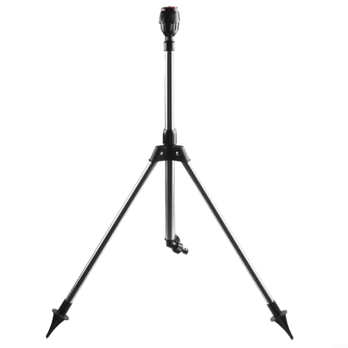 Aspersor giratorio automático con trípode Boquilla de riego de 360 grados Sistema de riego de jardín de altura ajustable