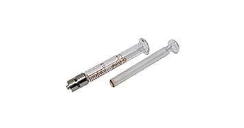 Glass Syringe with Metal Luer Lock - 1ml