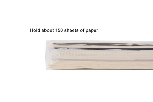 YESSART Envelopes de plástico transparente tamanho carta 21 x 27 cm com reforço expansível para arma