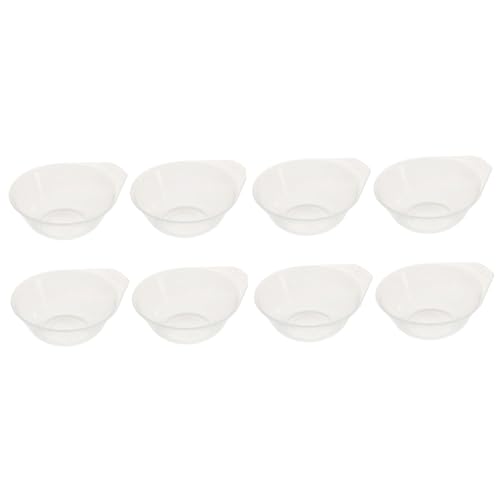 Cabilock Plastic Bowls Set 8 Small Rice Ice Cream Bowls Food Serving Picnic Camping Safe for Daily Use