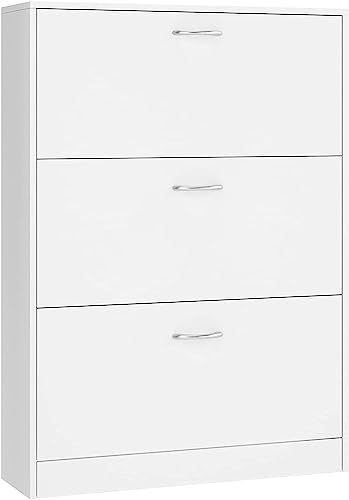 FirFurd Zapatero Entrada Recibidor, Zapateros Blanco, Mueble Zapatero...