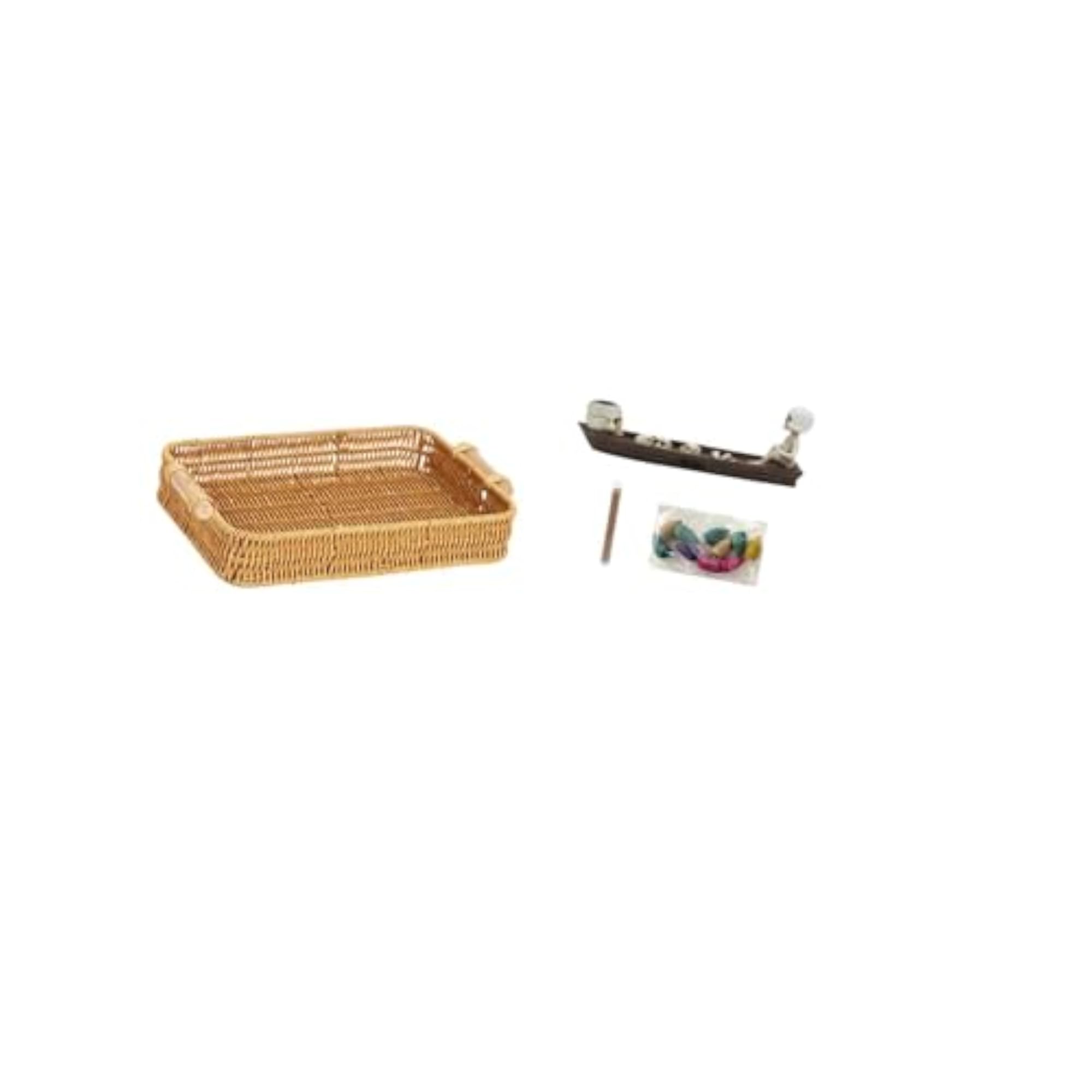 Woven Skull Fruit Basket, Halloween Serving Bowl
