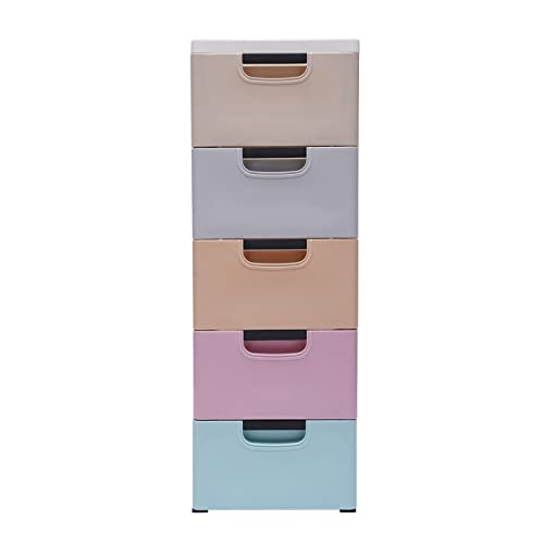 KONKENIE 5 Layers Plastic Clothes Organizer Without Lock 5 Drawers