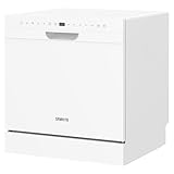 SAMKYO 食洗機 工事不要 4~6人用 49点入り大容量 食器洗い乾燥機 食洗器家庭用 食器洗浄機 熱風送風・オートオープン乾燥 T80 ホワイト