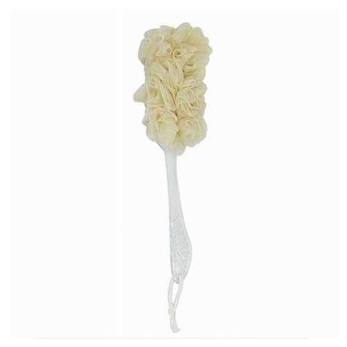 Oise Art Store Trade Shop - Spazzola Lavaschiena Esfoliante Bagno Doccia Spugna Giallo Manico Scrubber 79603 -